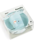 Done by Deer Set pentru primele mese Foodie Playground Blue