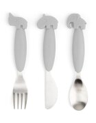 Done by Deer Set tacamuri Easy-grip Deer Friends Grey