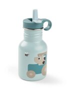 Done by Deer Sticla din inox pentru copii Tiny Farm Albastru 350 ml