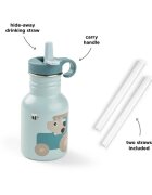 Done by Deer Sticla din inox pentru copii Tiny Farm Albastru 350 ml
