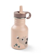 Done by Deer Sticla din inox pentru copii Tiny Farm Roz Pudra 350 ml