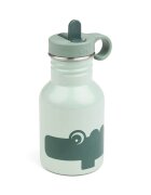 Done by Deer Sticla metalica cu pai Croco Green 350 ml