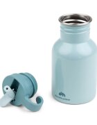 Done by Deer Sticla metalica cu pai Elphee Blue 350 ml