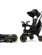 Doona Tricicleta pentru copii Liki Trike Midnight Editie limitata ultrapliabila in 3 secunde spatar reglabilcopertina cu protectie UV frana de picior si roti din cauciuc Eva