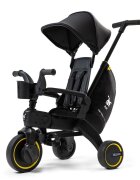 Doona Tricicleta pentru copii Liki Trike Midnight Editie limitata ultrapliabila in 3 secunde spatar reglabilcopertina cu protectie UV frana de picior si roti din cauciuc Eva
