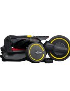 Doona Tricicleta pentru copii Liki Trike S1 Flame Red ultrapliabila in 3 secunde capotina cu protectie UV maner cu control al directiei spatar reglabil multiple pozitii roti din cauciuc Eva si cadru din aluminiu