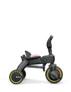 Doona Tricicleta pentru copii Liki Trike S3 Bush Pink ultrapliabila spatar reglabil in multiple pozitii ultracompacta frana cadru din aluminiu