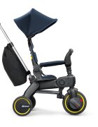 Doona Tricicleta pentru copii Liki Trike S3 Deep Blue ultrapliabila spatar reglabil in multiple pozitii ultracompacta frana cadru din aluminiu