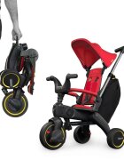 Doona Tricicleta pentru copii Liki Trike S3 Flame Red ultrapliabila spatar reglabil in multiple pozitii ultracompacta frana cadru din aluminiu