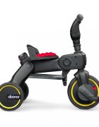 Doona Tricicleta pentru copii Liki Trike S3 Flame Red ultrapliabila spatar reglabil in multiple pozitii ultracompacta frana cadru din aluminiu