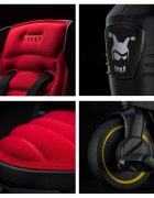 Doona Tricicleta pentru copii Liki Trike S3 Flame Red ultrapliabila spatar reglabil in multiple pozitii ultracompacta frana cadru din aluminiu
