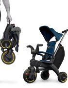 Doona Tricicleta pentru copii Liki Trike S3 Royal Blue ultrapliabila spatar reglabil in multiple pozitii ultracompacta frana cadru din aluminiu