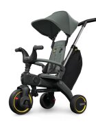 Doona Tricicleta pentru copii Liki Trike S3 Slate Green ultrapliabila spatar reglabil in multiple pozitii ultracompacta frana cadru din aluminiu