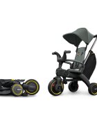 Doona Tricicleta pentru copii Liki Trike S3 Slate Green ultrapliabila spatar reglabil in multiple pozitii ultracompacta frana cadru din aluminiu