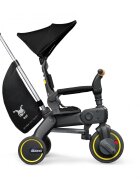Doona Tricicleta pentru copii Liki Trike S5 Nitro Black de la 10 luni ultrapliabila spatar reglabil multiple pozitii roti de calitate superioara geanta transport