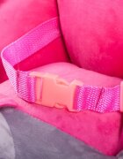 Doris Balansoar copii 2in1 Elefantel Roz din plus cu roti si scaunelspatar confortabilcenturi de sigurantagreutate maxim admisa 30kg