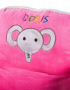 Doris Balansoar copii 2in1 Elefantel Roz din plus cu roti si scaunelspatar confortabilcenturi de sigurantagreutate maxim admisa 30kg