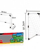 Doris Set 2 porti de fotbal transformabile 2in1 cu mingie si pompa incluseDimensiune 139.50x91.3x48.3cm