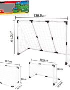 Doris Set 2 porti de fotbal transformabile 2in1 cu mingie si pompa incluseDimensiune 139.50x91.3x48.3cm