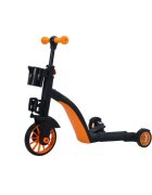 Doris Trotineta multifunctionala 8in1 Orange tranformabila in tricicletabicicleta echilibrutrotinetaghidon cu inaltime reglabilausor de transformatse adapteaza nevoile in crestere ale copiluluiSarcina admisa 50 kg