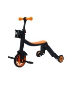 Doris Trotineta multifunctionala 8in1 Orange tranformabila in tricicletabicicleta echilibrutrotinetaghidon cu inaltime reglabilausor de transformatse adapteaza nevoile in crestere ale copiluluiSarcina admisa 50 kg