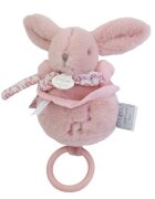 Doudou et Compagnie Iepuras muzical Doudou Roz 20 cm pentru patut sau carucior