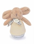 Doudou et Compagnie Veioza muzicala iepuras pufos 16 cm bej
