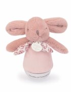 Doudou et Compagnie Veioza muzicala iepuras pufos 16 cm roz
