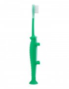 Dr.Brown Periuta de dinti pentru bebelusi si copii 0-3 ani cu peri moi si maner ergonomic Crocodile