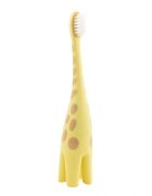 Dr.Brown Periuta de dinti pentru bebelusi si copii 0-3 ani cu peri moi si maner ergonomic Giraffe