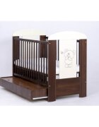 Drewex Patut pentru copii Bear cu sertar Wenge