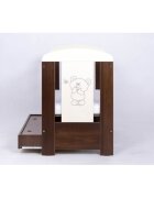 Drewex Patut pentru copii Bear cu sertar Wenge