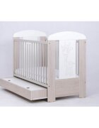 Drewex Patut pentru copii Giraffe cu sertar Natur cu Alb