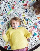 drool Covoras de joaca si saculet de jucarii 2in1 Toys Coloreaza-ma