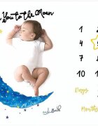 drool Paturica Milestone plusata pentru fotografii memorabile Luna Bleu