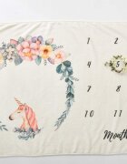drool Paturica Milestone plusata pentru fotografii memorabile Unicorn