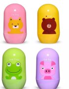 drool Set 4 piese pentru ingrijirea unghiilor bebelusului Porc Roz