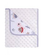 DUETBABY Paturica cu doua fete Minky si bumbac 80x90 cm Testoasa Ecru