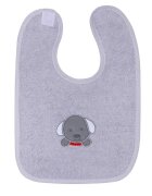 DUETBABY Set 2 Bavete din bumbac cu inchidere tip Velcro Grey