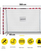 Dunlop Poarta de fotbal 300x200x110 cm