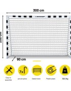 Dunlop Poarta de fotbal 300x200x90 cm