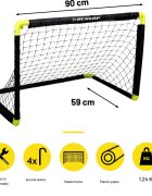 Dunlop Poarta de fotbal pliabila 90x59x61 cm