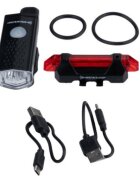 Dunlop Set 2 lumini reincarcabile pentru bicicleta