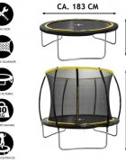 Dunlop Trambulina cu plasa de siguranta 183x50 cm
