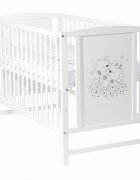 E-Kids Patut pentru bebelusi din lemn masiv 120x60 cm Bears