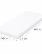 E-Kids Saltea Basic din spuma poliuretanica pentru leagan sau patut co-sleeper 90x40x4 cm