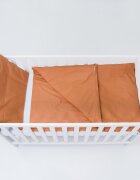 E-Kids Set lenjerie pentru patut cu 6 piese din bumbac 120x60 cm Brown