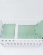 E-Kids Set lenjerie pentru patut cu 6 piese din bumbac 120x60 cm Mint