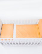 E-Kids Set lenjerie pentru patut cu 6 piese din bumbac 120x60 cm Peach