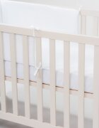 E-Kids Set lenjerie pentru patut cu 6 piese din bumbac 120x60 cm White